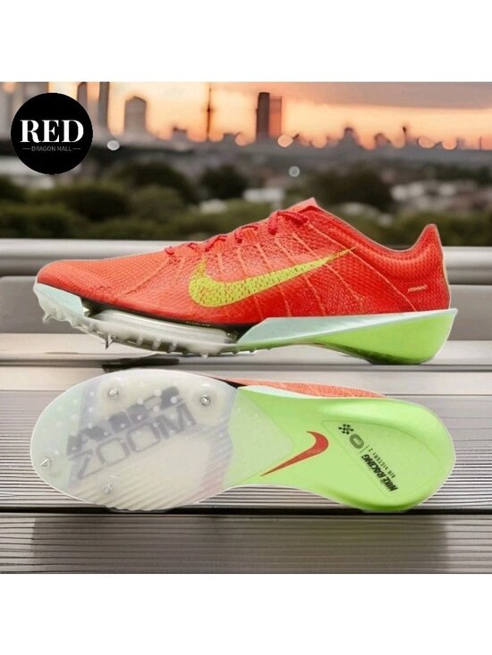 Nike Air Zoom Victory 2 Track Field Bright Crimson Lime FD8411-600 - Men\'s 6.5 main image 5
